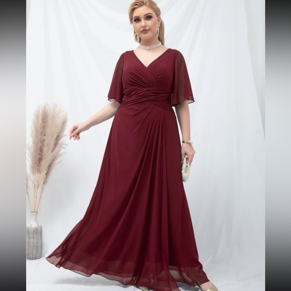 Burgundy Dress